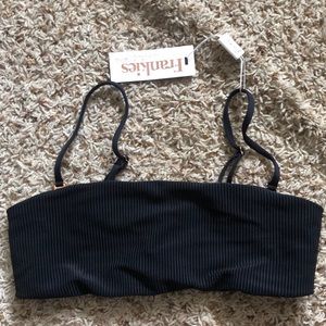 Frankie’s Bikinis Scarlet top (Black, SM)